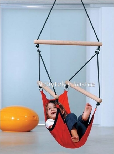 Dětské závěsné houpací křeslo Kids swinger red